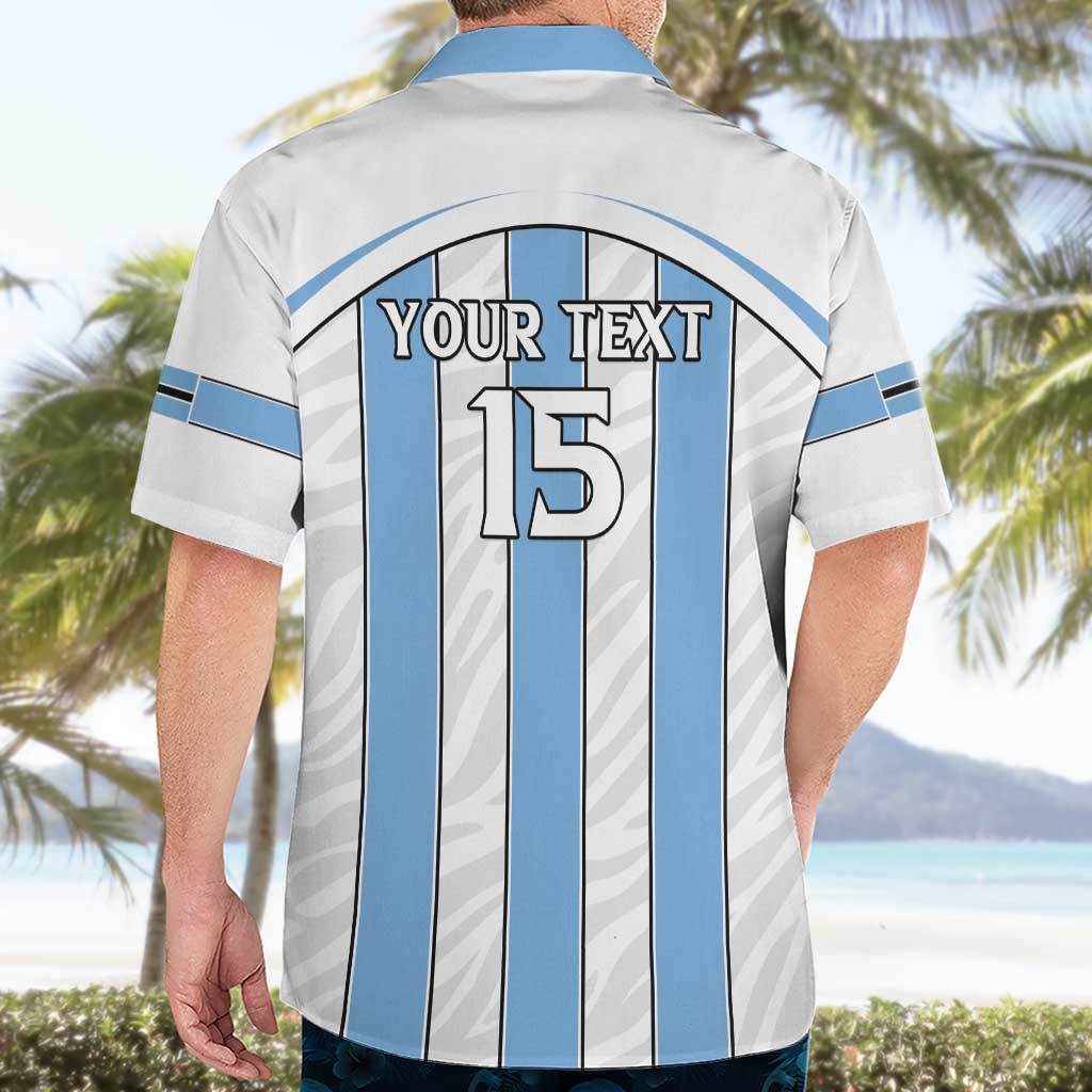 Custom Botswana Football Hawaiian Shirt Come On Zebras