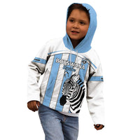 Custom Botswana Football Kid Hoodie Come On Zebras
