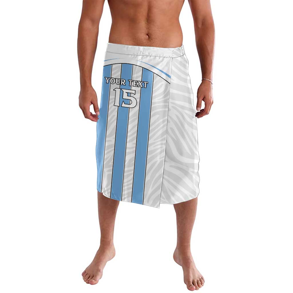 Custom Botswana Football Lavalava Come On Zebras