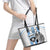 Custom Botswana Football Leather Tote Bag Come On Zebras