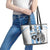 Custom Botswana Football Leather Tote Bag Come On Zebras