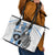 Custom Botswana Football Leather Tote Bag Come On Zebras