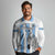 Custom Botswana Football Long Sleeve Polo Shirt Come On Zebras
