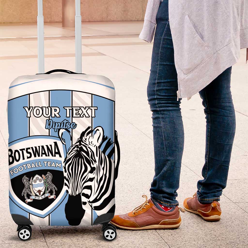 Custom Botswana Football Luggage Cover Come On Zebras