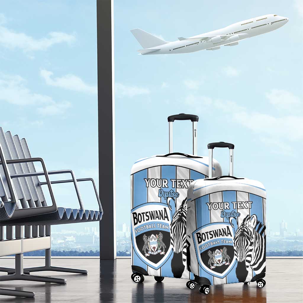 Custom Botswana Football Luggage Cover Come On Zebras