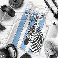 Custom Botswana Football Men Tank Top Come On Zebras