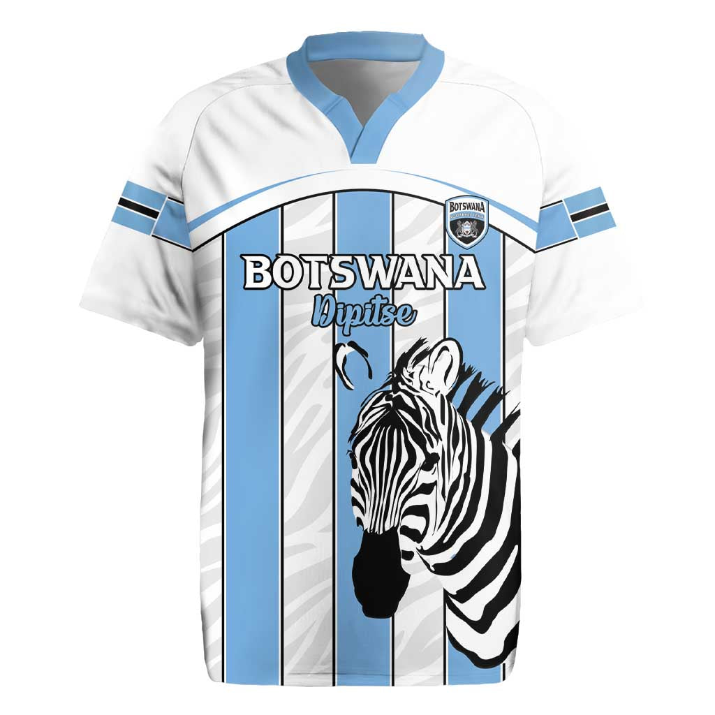 Custom Botswana Football Rugby Jersey Come On Zebras