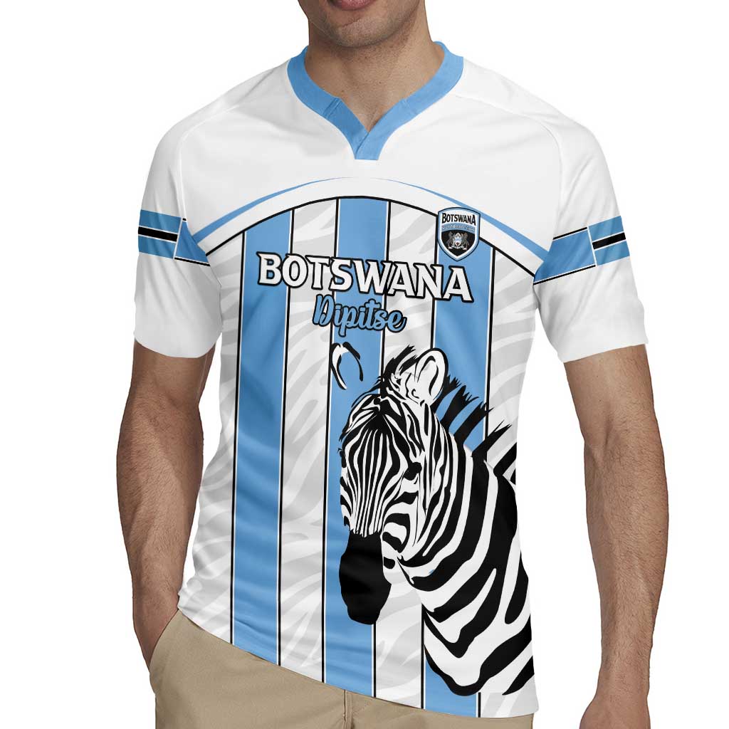 Custom Botswana Football Rugby Jersey Come On Zebras