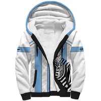 Custom Botswana Football Sherpa Hoodie Come On Zebras