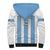 Custom Botswana Football Sherpa Hoodie Come On Zebras