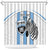 Custom Botswana Football Shower Curtain Come On Zebras