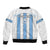 Custom Botswana Football Sleeve Zip Bomber Jacket Come On Zebras