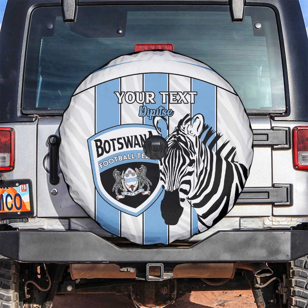 Custom Botswana Football Spare Tire Cover Come On Zebras