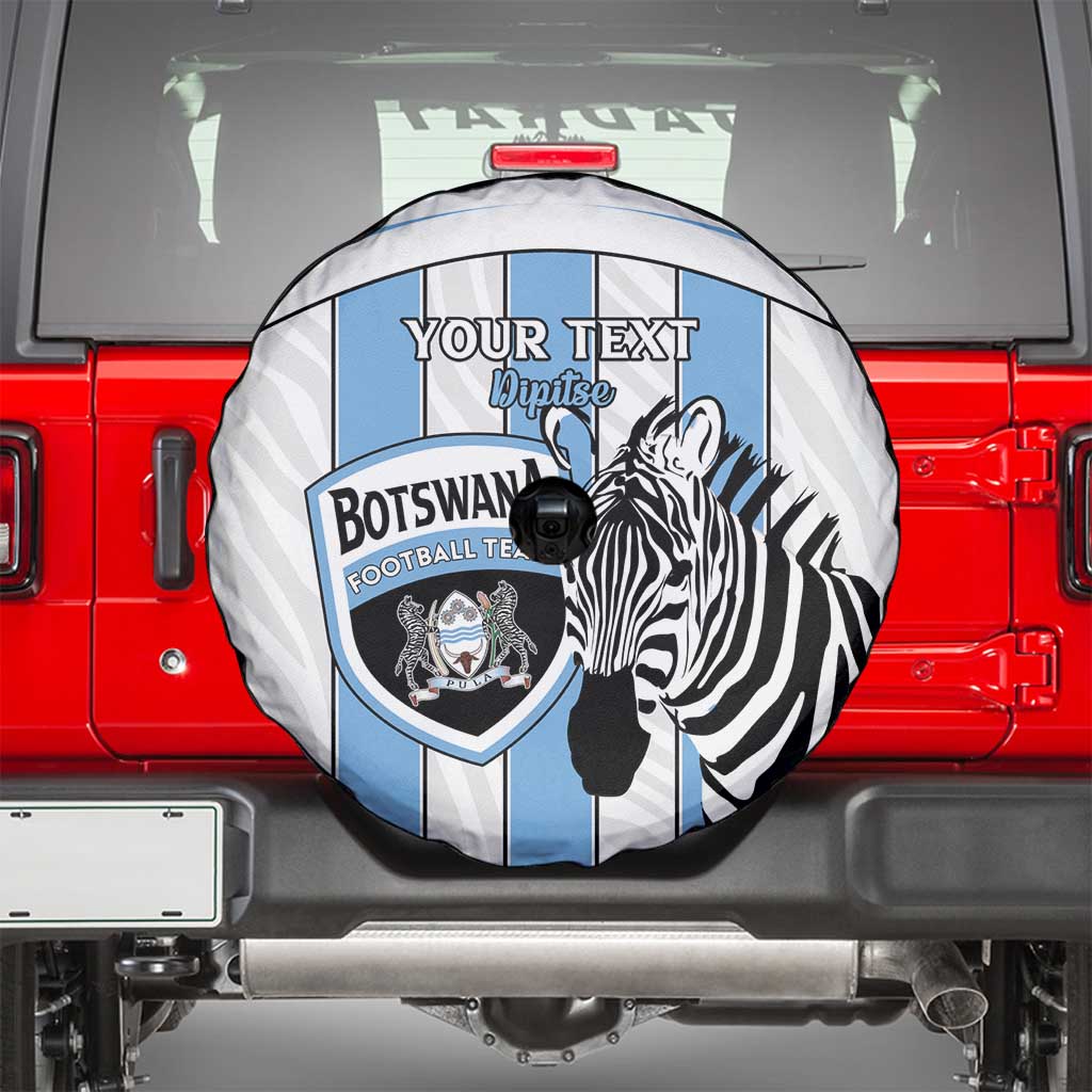 Custom Botswana Football Spare Tire Cover Come On Zebras