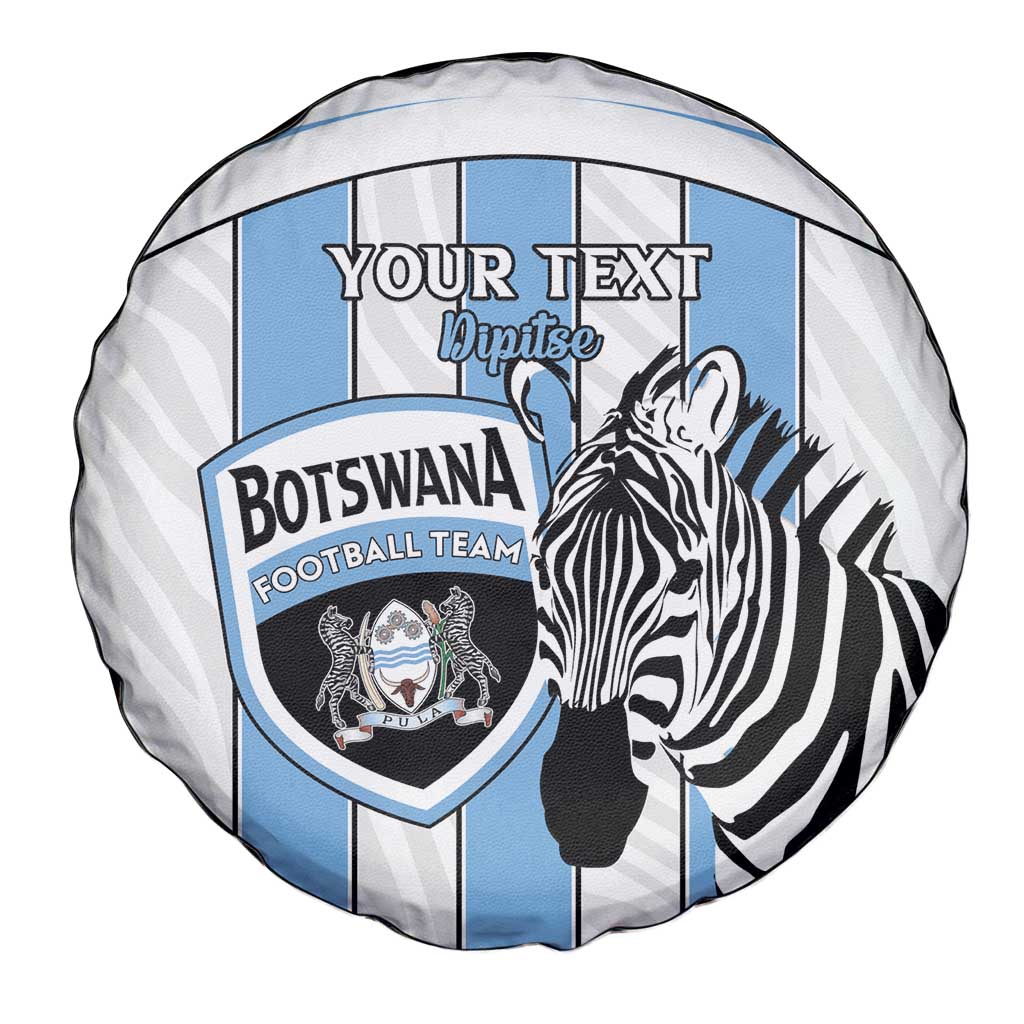Custom Botswana Football Spare Tire Cover Come On Zebras