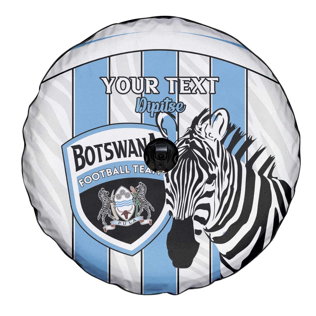 Custom Botswana Football Spare Tire Cover Come On Zebras