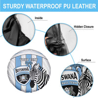 Custom Botswana Football Spare Tire Cover Come On Zebras