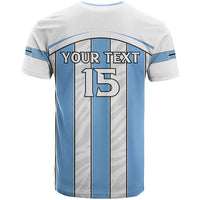 Custom Botswana Football T Shirt Come On Zebras