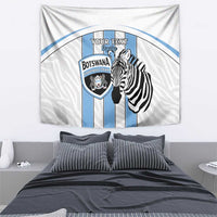 Custom Botswana Football Tapestry Come On Zebras