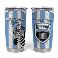 Custom Botswana Football Tumbler Cup Come On Zebras