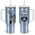 Custom Botswana Football Tumbler With Handle Come On Zebras