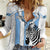 Custom Botswana Football Women Casual Shirt Come On Zebras