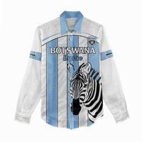 Custom Botswana Football Women Casual Shirt Come On Zebras