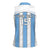 Custom Botswana Football Women Sleeveless Polo Shirt Come On Zebras