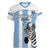 Custom Botswana Football Women V-Neck T-Shirt Come On Zebras