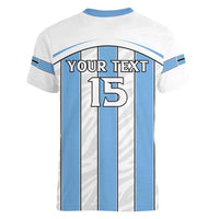Custom Botswana Football Women V-Neck T-Shirt Come On Zebras