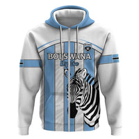 Custom Botswana Football Zip Hoodie Come On Zebras