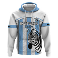 Custom Botswana Football Zip Hoodie Come On Zebras
