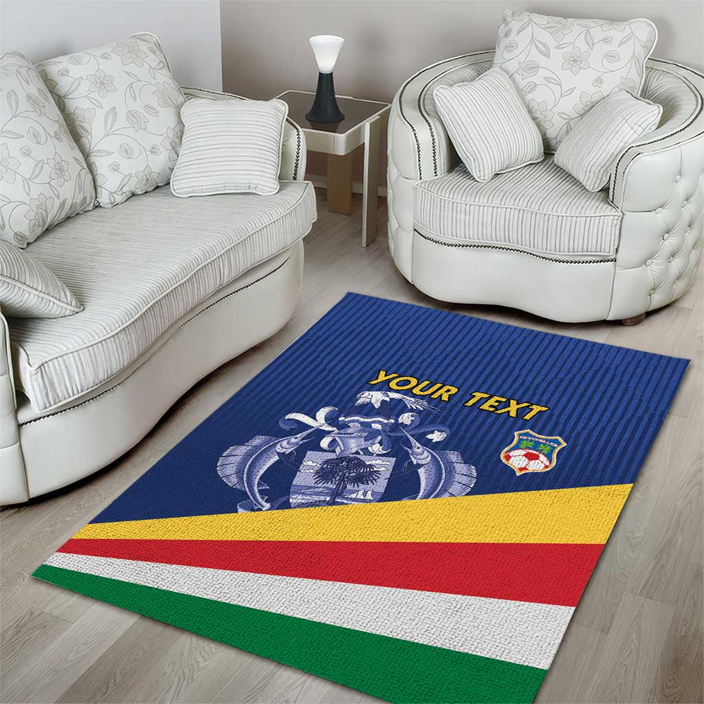 Custom Seychelles Beach Soccer 2025 Area Rug Flag Style