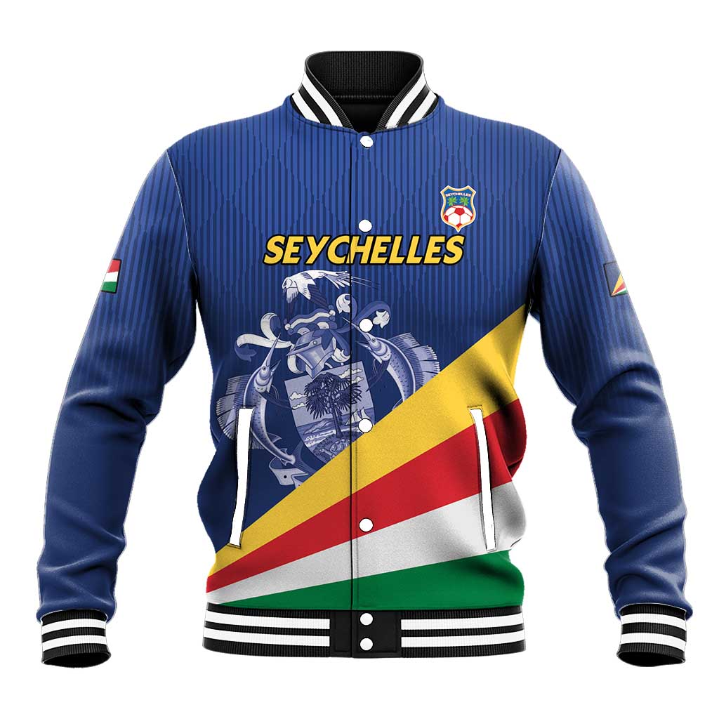 Custom Seychelles Beach Soccer 2025 Baseball Jacket Flag Style