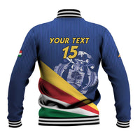 Custom Seychelles Beach Soccer 2025 Baseball Jacket Flag Style