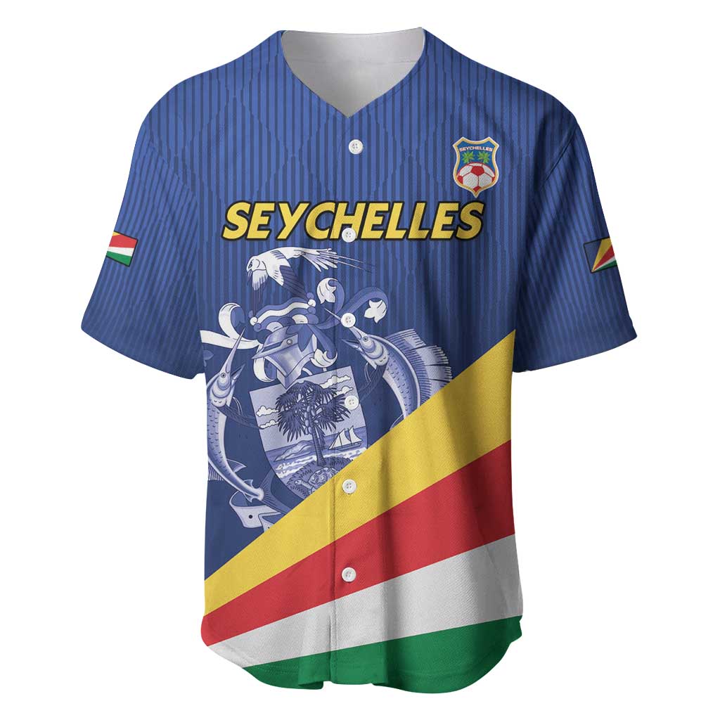 Custom Seychelles Beach Soccer 2025 Baseball Jersey Flag Style