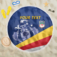 Custom Seychelles Beach Soccer 2025 Beach Blanket Flag Style