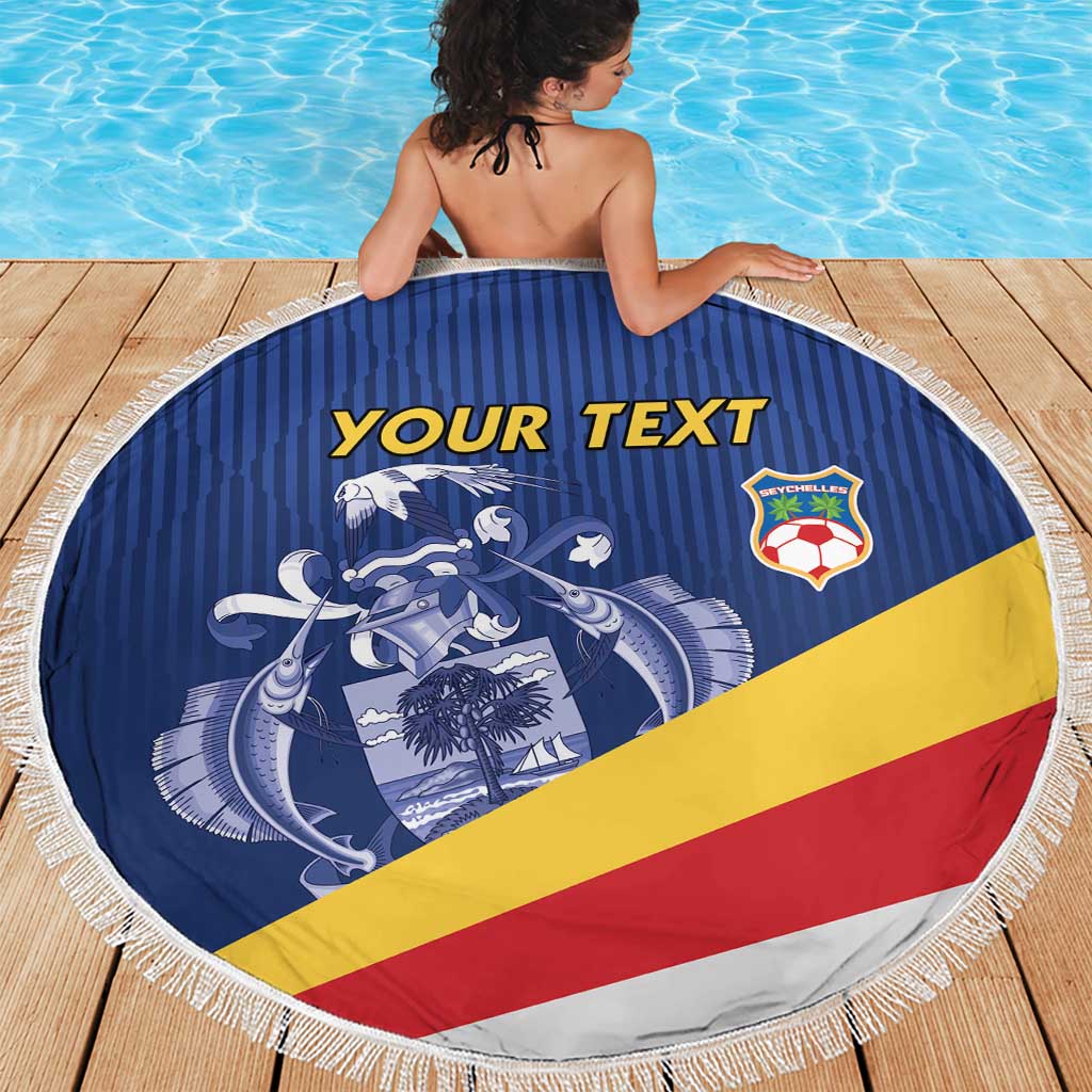 Custom Seychelles Beach Soccer 2025 Beach Blanket Flag Style