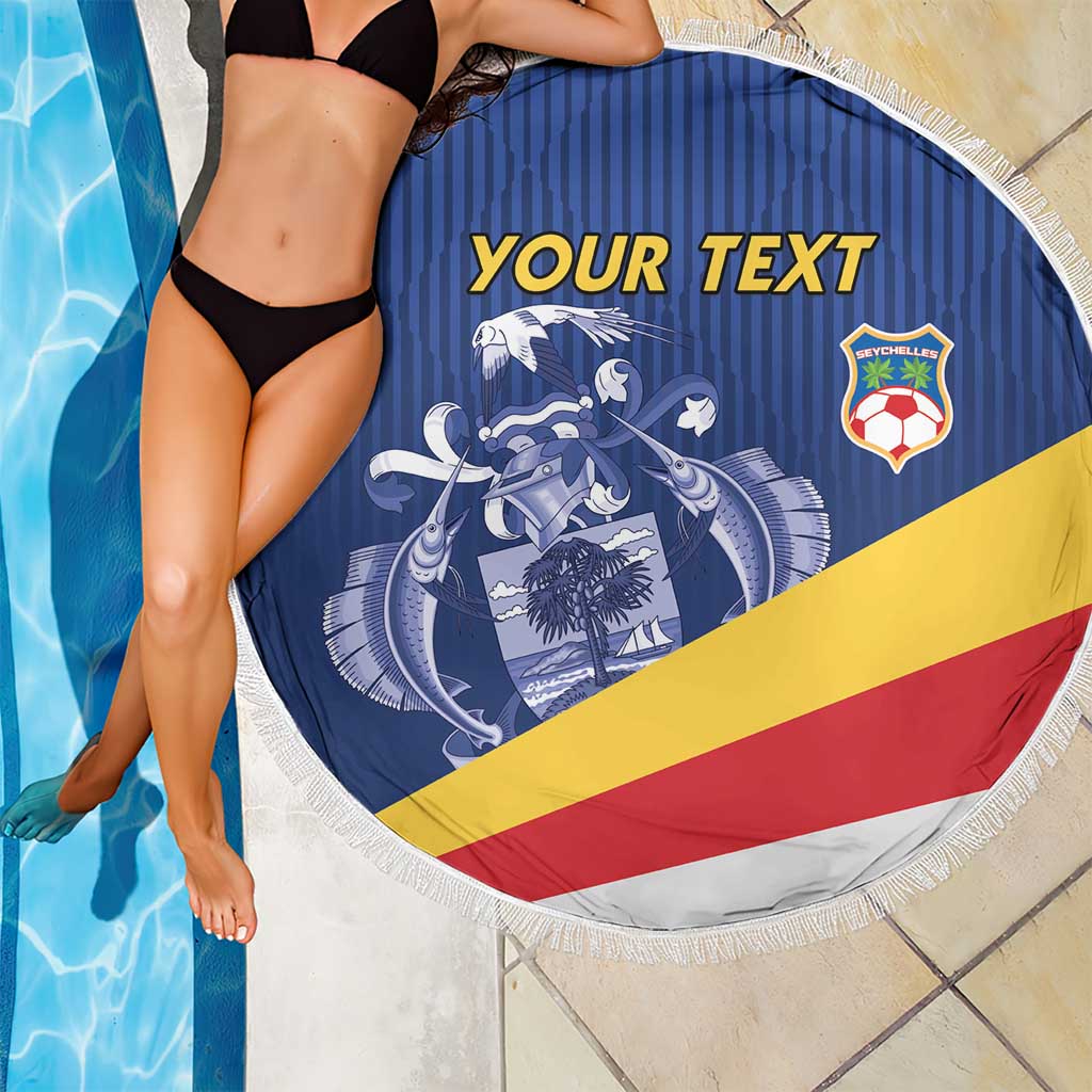 Custom Seychelles Beach Soccer 2025 Beach Blanket Flag Style