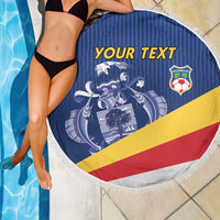 Custom Seychelles Beach Soccer 2025 Beach Blanket Flag Style