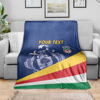 Custom Seychelles Beach Soccer 2025 Blanket Flag Style
