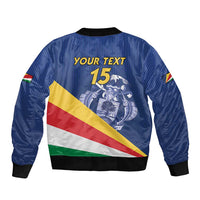 Custom Seychelles Beach Soccer 2025 Bomber Jacket Flag Style
