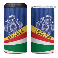 Custom Seychelles Beach Soccer 2025 4 in 1 Can Cooler Tumbler Flag Style