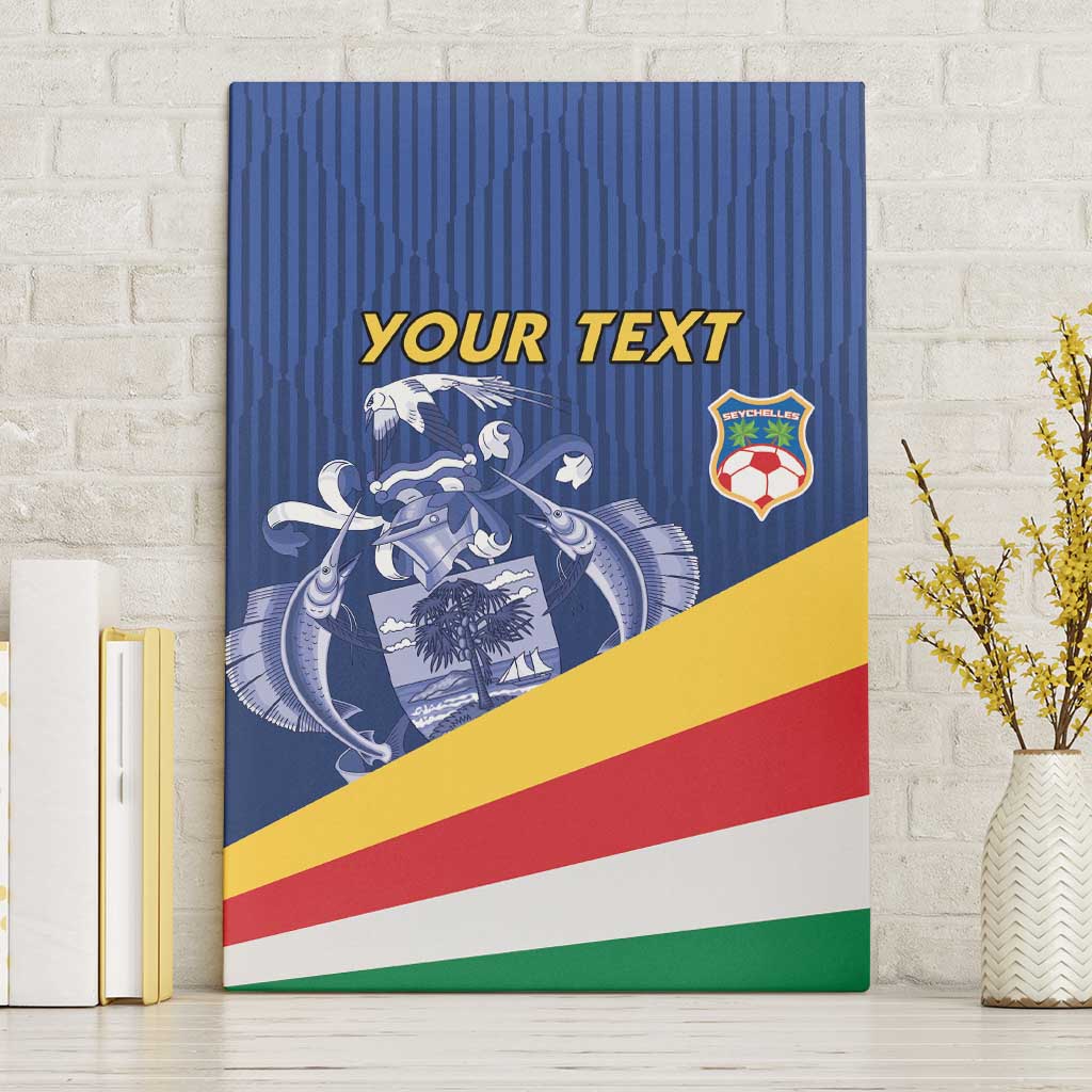 Custom Seychelles Beach Soccer 2025 Canvas Wall Art Flag Style