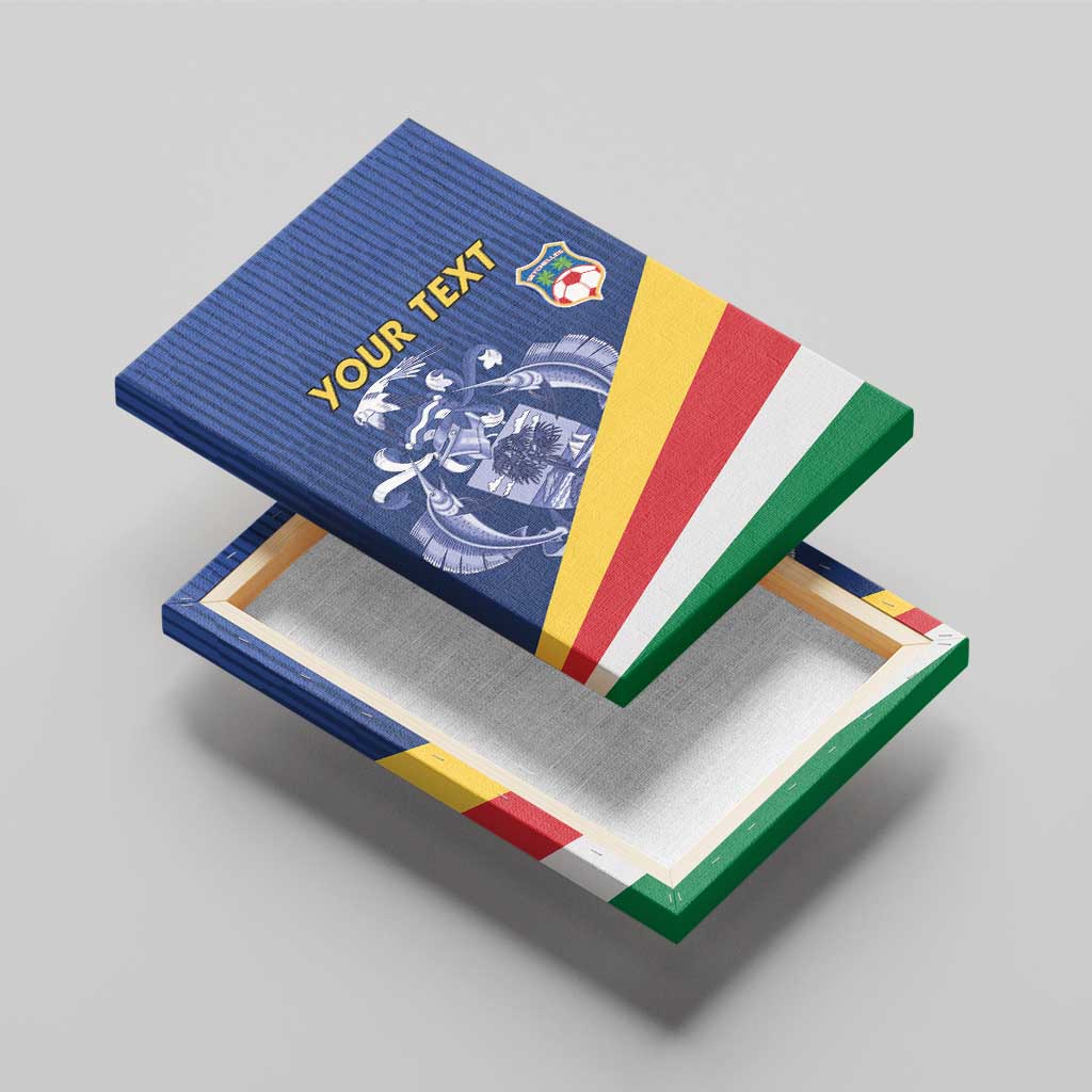 Custom Seychelles Beach Soccer 2025 Canvas Wall Art Flag Style
