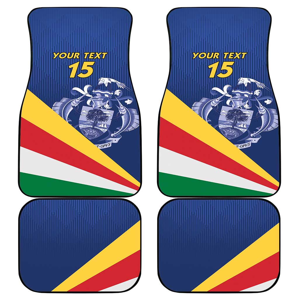 Custom Seychelles Beach Soccer 2025 Car Mats Flag Style