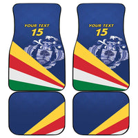 Custom Seychelles Beach Soccer 2025 Car Mats Flag Style