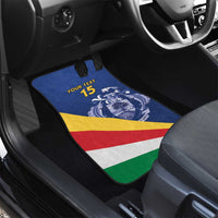 Custom Seychelles Beach Soccer 2025 Car Mats Flag Style