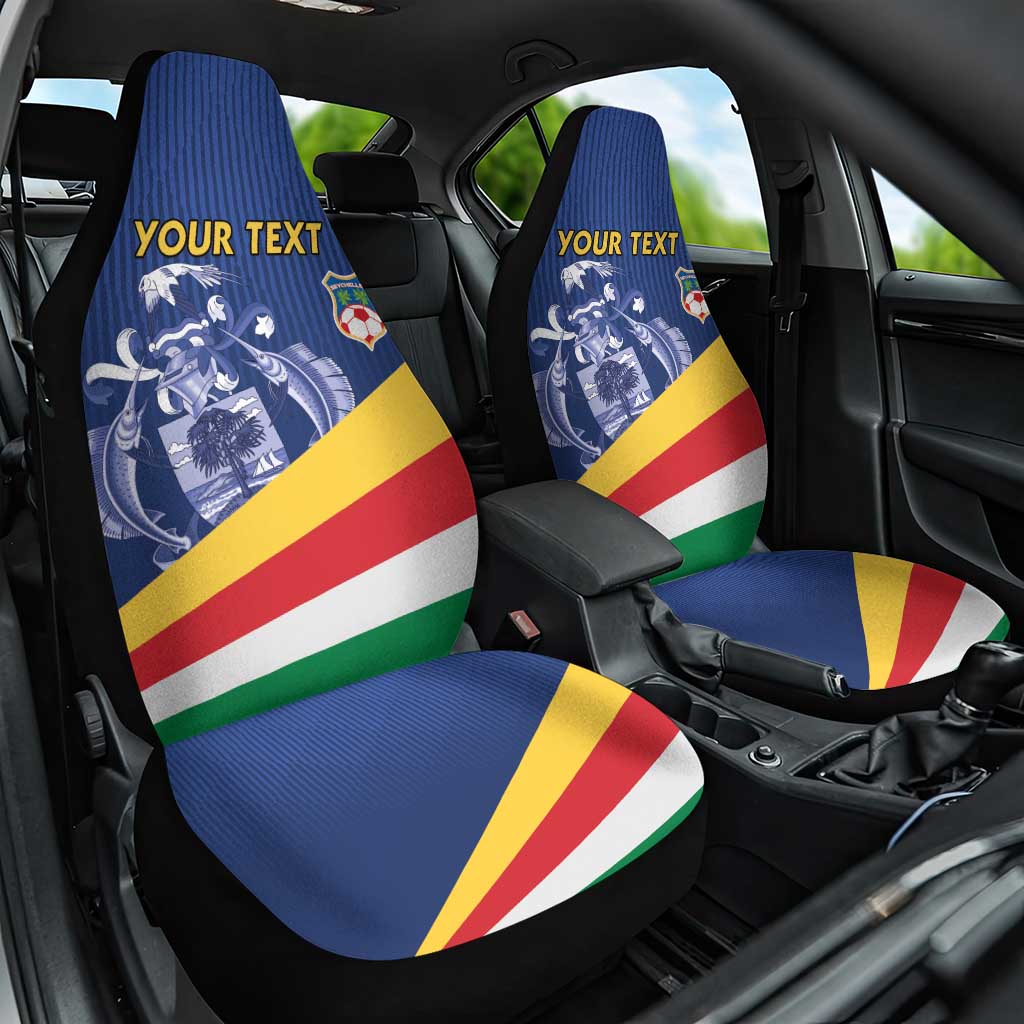 Custom Seychelles Beach Soccer 2025 Car Seat Cover Flag Style