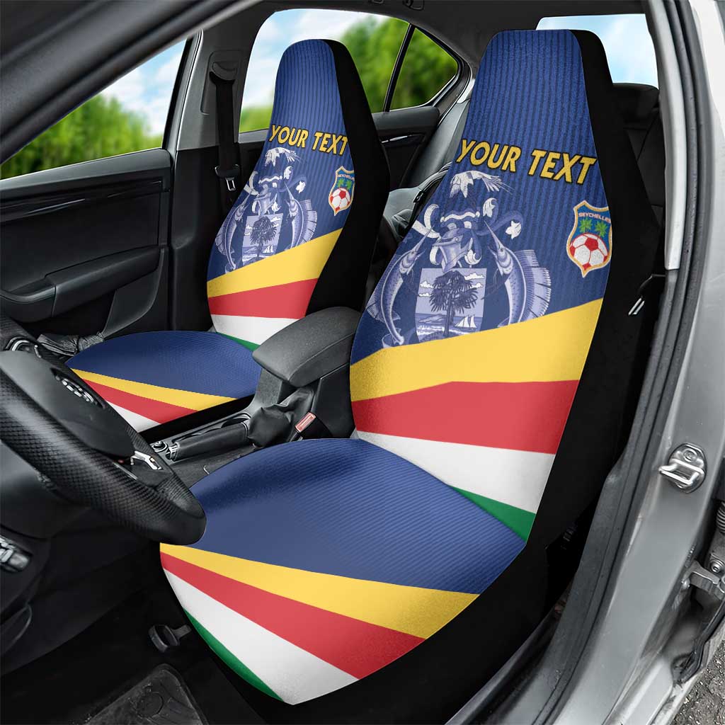 Custom Seychelles Beach Soccer 2025 Car Seat Cover Flag Style